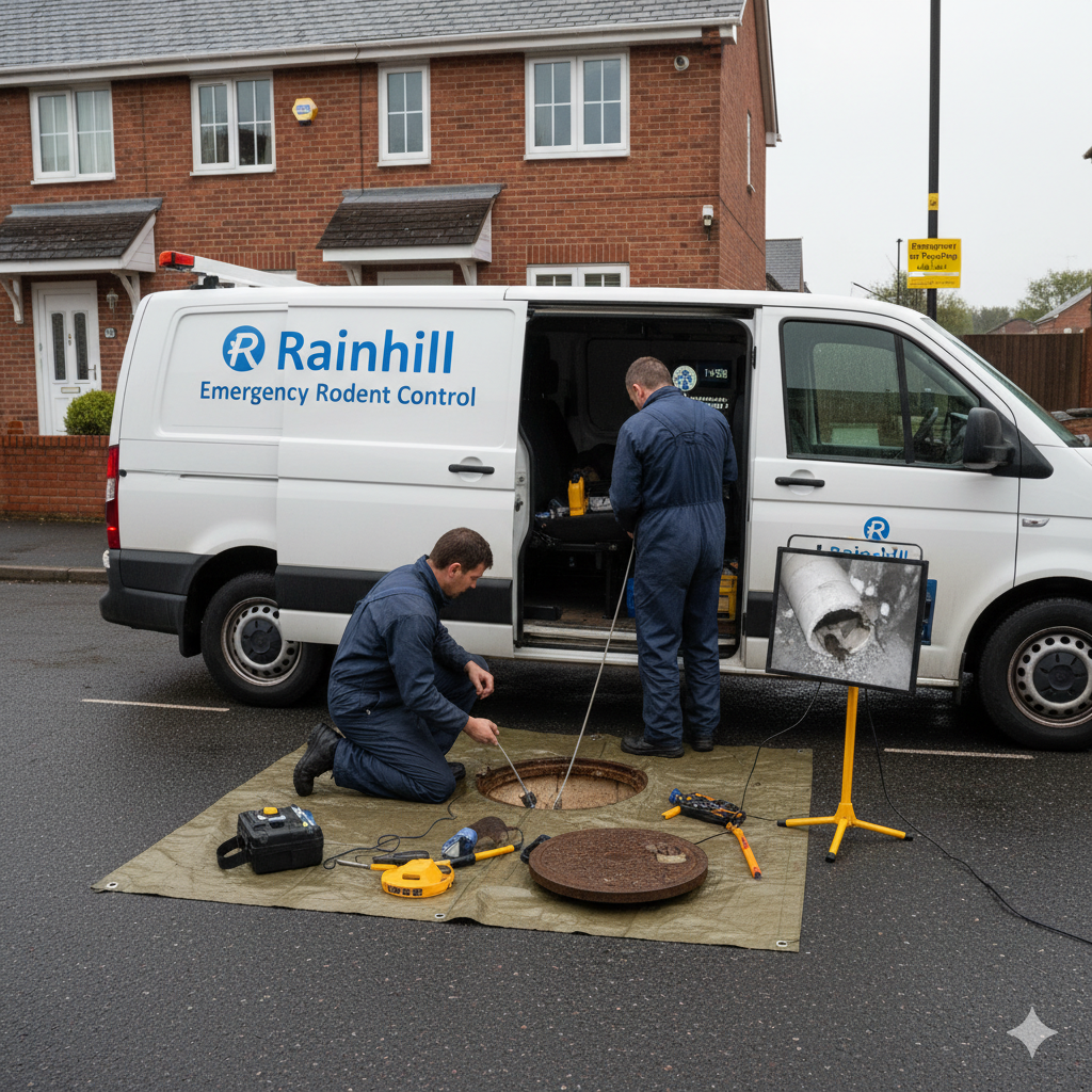 Emergency rat proofing Rainhill service van attending call-out within the hour
