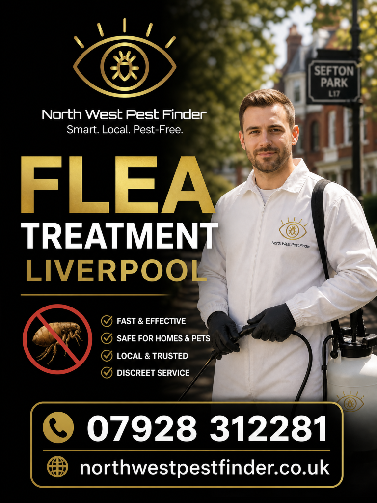 Professional Flea Treatment in Liverpool - North West Pest Finder